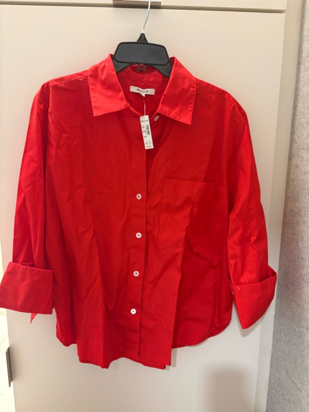 Madewell Easy Button-Up Blouse. Size Large. New with tags.